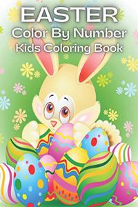 Easter Color By Number Kids Coloring Book