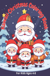 Kawaii Christmas Coloring Book rof kids ages 4-8