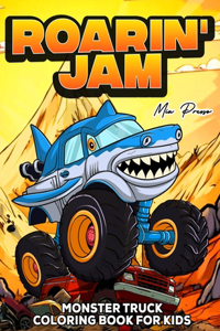 Monster truck coloring book for kids