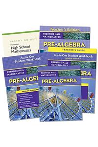 Prentice Hall High School 2009 Prealgebra Home School Bundle Kit Grade 9/12
