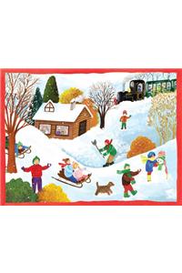 Winter Wonderland Boxed Draw Holiday Notecards