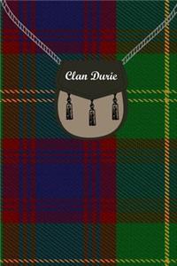 Clan Durie Tartan Journal/Notebook