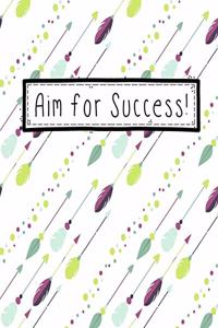 Aim for Success: College Ruled Notebook