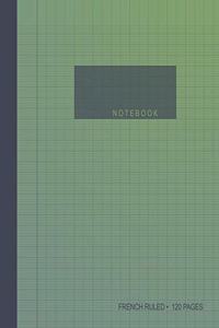 French Ruled Army Green Fade