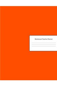 Montessori Teacher Planner