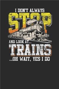 I Don't Always Stop And Look At Trains