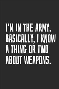 I'm in the Army. Basically, I Know a Thing or Two about Weapons
