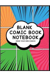 Blank Comic Book Notebook