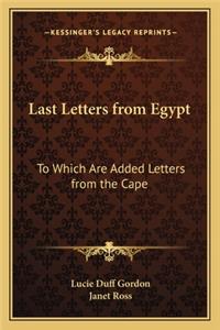 Last Letters from Egypt