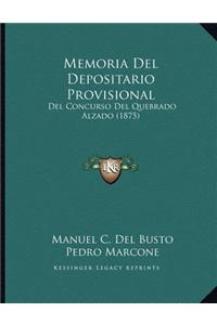 Memoria Del Depositario Provisional