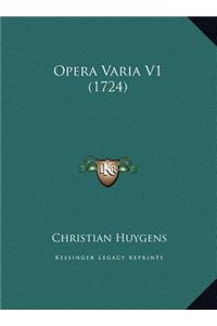 Opera Varia V1 (1724)
