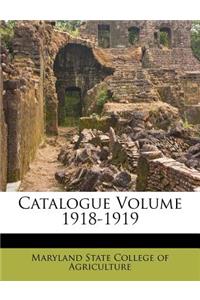 Catalogue Volume 1918-1919