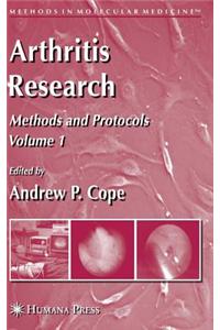 Arthritis Research: Methods and Protocols, Volume 1. Methods in Molecular Medicine, Volume 135.