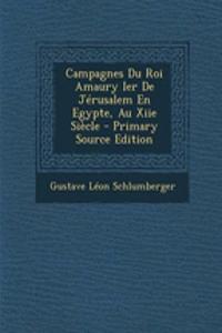 Campagnes Du Roi Amaury Ier de Jerusalem En Egypte, Au Xiie Siecle