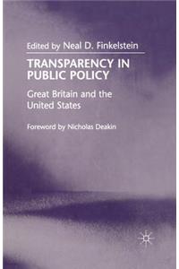 Transparency in Public Policy