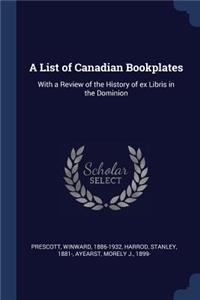 List of Canadian Bookplates