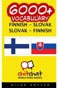 6000+ Finnish - Slovak Slovak - Finnish Vocabulary