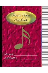 Music Paper Notebook