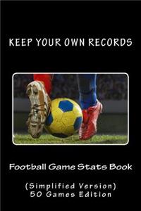 Football Game Stats Book