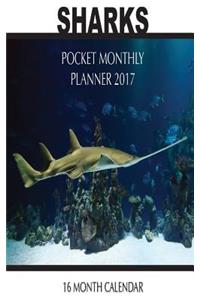 Sharks Pocket Monthly Planner 2017
