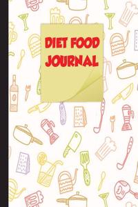 Diet Food Journal: Food Journal Notebook 7.5x9.25 - 120 Pages (60 Days Challenge) Food and Exercise Journal Calories Tracker Vol.4: Diet