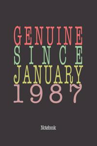 Genuine Since January 1987