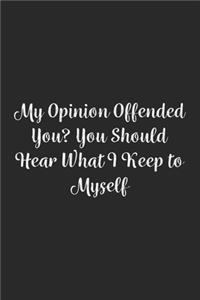 My Opinion Offended You? You Should Hear What I Keep to Myself.