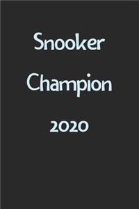 Snooker Champion 2020