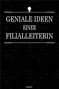 Geniale Ideen einer Filialleiterin Notizbuch