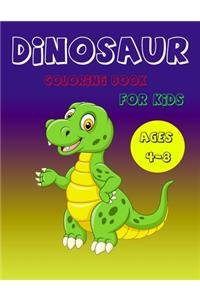 Dinosaur Coloring Book for Kids Ages 4-8