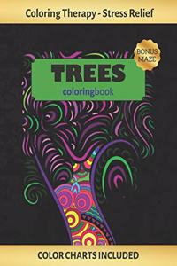 Trees Coloring Book