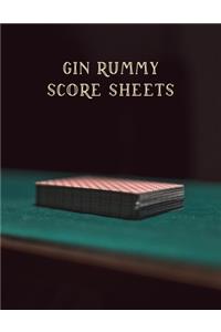 Gin Rummy Score Sheets