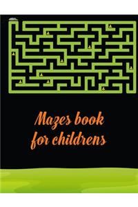 Mazes book for childrens