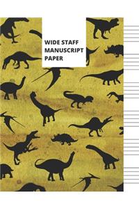 Wide Staff Manuscript Paper