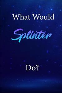 What Would Splinter Do?