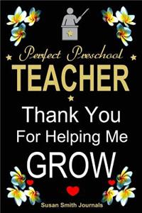 Perfect preschool teacher appreciation notebook gifts