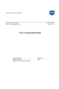 Crew Transportation Plan