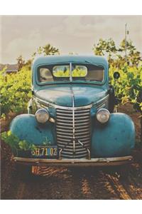 Vintage Car Bohemian Americana Sheet Music Paper