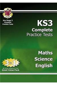 KS3 Complete Practice Tests - Maths, Science & English