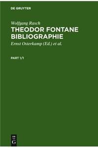 Theodor Fontane Bibliographie