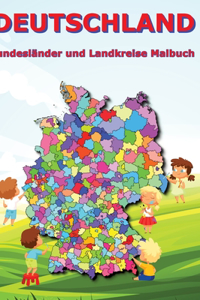 Deutschland Bundesländer und Landkreise Malbuch