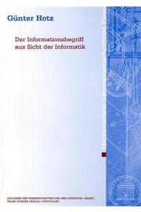 Der Informationsbegriff Aus Sicht Der Informatik