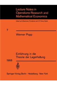 Einführung in Die Theorie Der Lagerhaltung