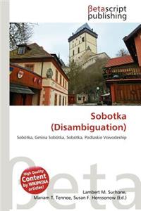 Sobotka (Disambiguation)
