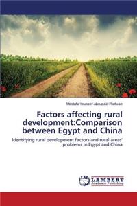 Factors affecting rural development