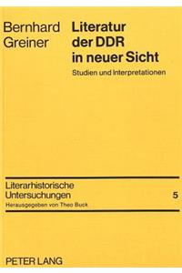 Literatur der DDR in neuer Sicht