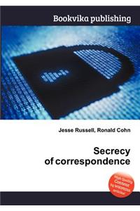 Secrecy of Correspondence