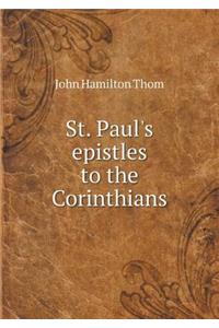 St. Paul's epistles to the Corinthians