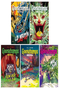 Goosebumps: Night of the Living Dummy, One Day at Horrorland, the Haunted Mask, the Tomb, Monster Blood. ( Set 5 Vols)