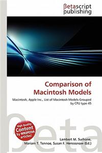 Comparison of Macintosh Models
